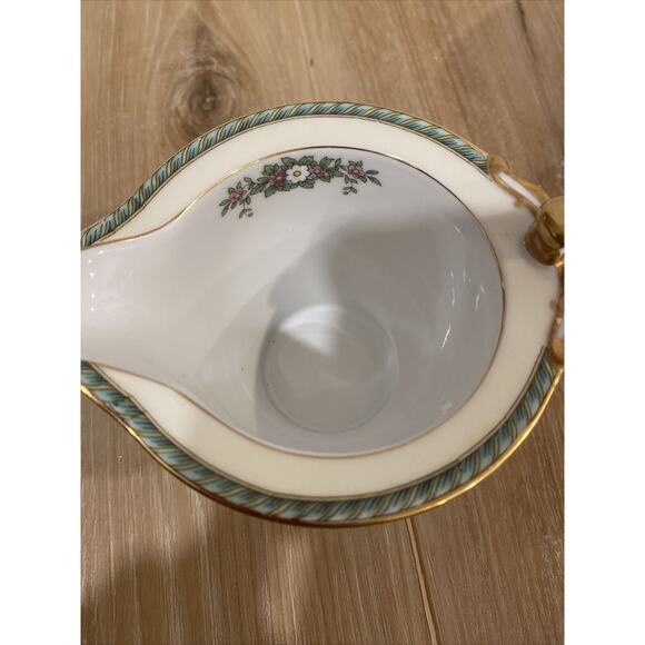 Noritake Beauvais Sugar Bowl & Creamer Fine China Gold Rim Made In Japan - Picture 4 of 9